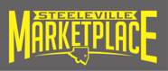 A theme footer logo of Steeleville Marketplace